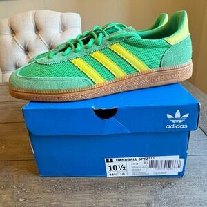 Adidas Handball Spezial NIB Men's Size  10.5 EU 44 2/3 Energy Green Yellow $110